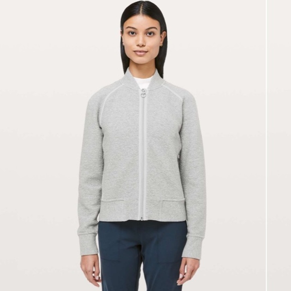 Lululemon On Repeat Bomber Full Zip Track Jacket